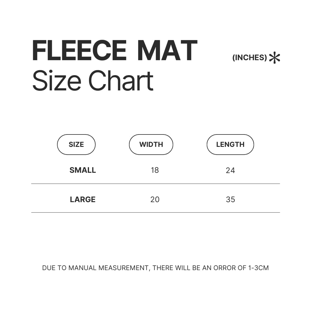 Fleece Mat Size Chart - Binding Of Isaac Store